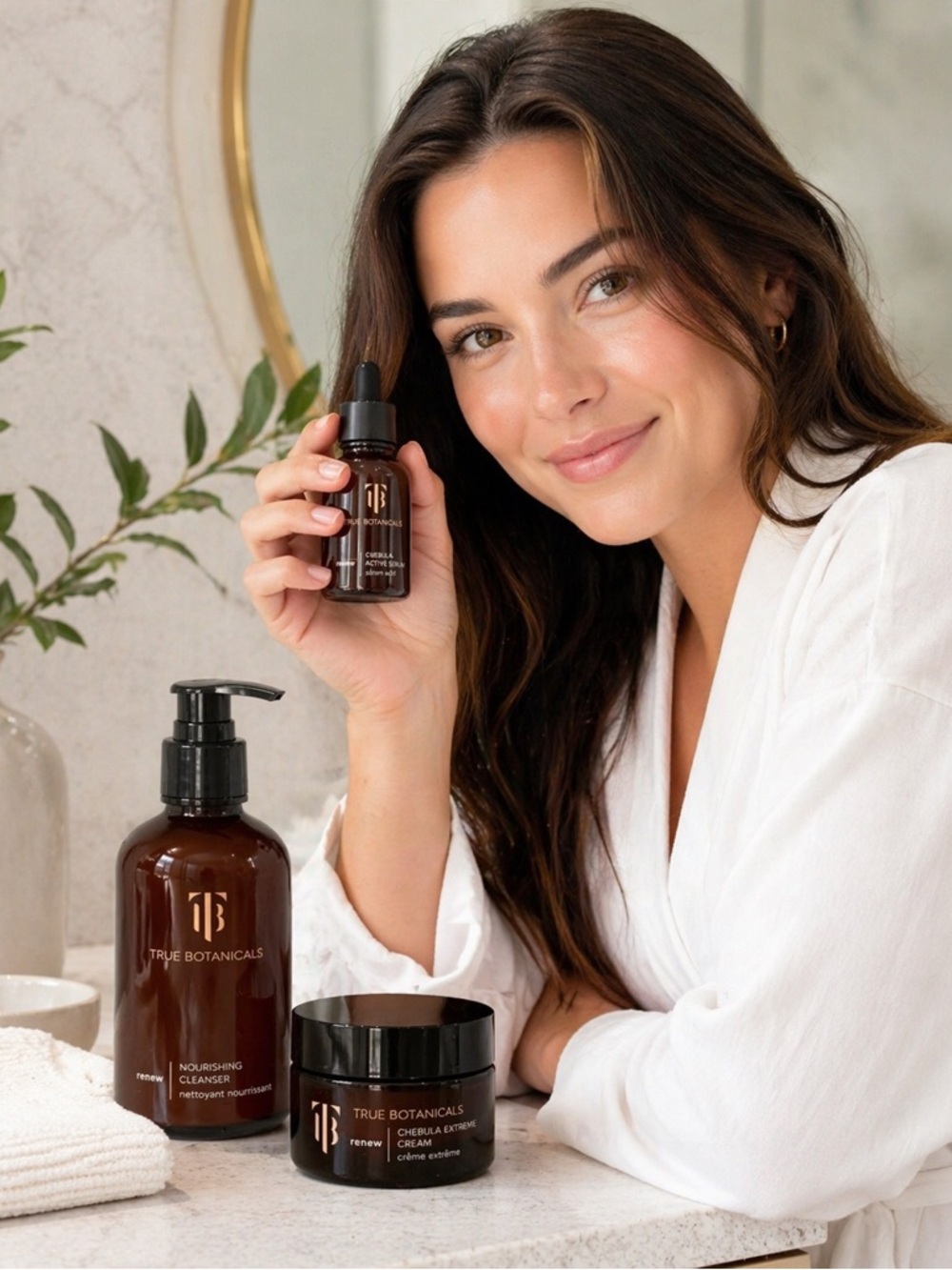 True Botanicals Renew Set Chebula Serum Cream Cleanser Gift Box 🌸